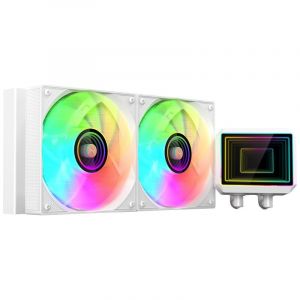 Mars Gaming Refroidissement liquide AIO ML-two240 450 W TDP 2 ventilateurs ARGB 4e génération Pompe Blanc