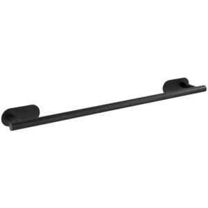 Wenko Barre porte-serviette Uno Orea en acier inox - Noir