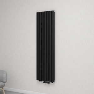Mai&mai - Radiateur à Eau Chaude Mural Chauffage Central 180x54cm Radiateur Gris Noir Vertical en Acier Double Couche fv