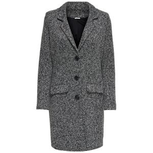 Only Veste mi-longue, boutonn&eacute;e, col tailleur Gris Chin&eacute; - Taille M;S;XS;L;XL
