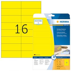 Herma Etiquette universelle SPECIAL, 105 x 37 mm, jaune