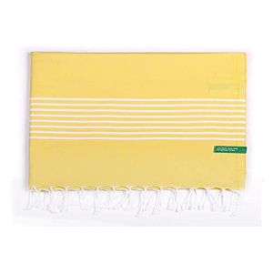 Benetton CASA 100 % COTON 170 G/M2 SERVIETTE HAMMAM (80X165 CM) JAUNE