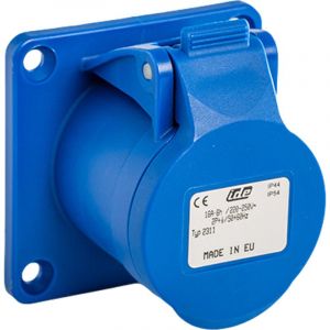 Ide Prise Femelle Droite 16a 2p+t 220v - étanche Ip44