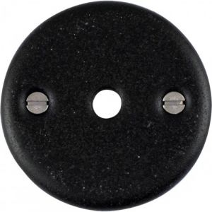 M&eacute;rigous Rosace ronde &Oslash; 50 mm d&eacute;condamnation coloris noir mat