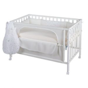 Roba Lit cododo -safe asleep- 60x120 cm -Sternenzauber-, avec accessoires, blanc laqué