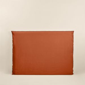 Housse de tête de lit en lin orange 170x134 cm