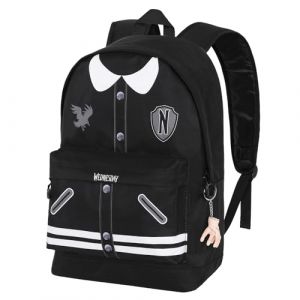 Karactermania Mercredi Varsity Sac à dos HS FAN 2.0, Noir