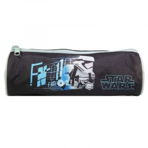 Bagtrotter trousse scolaire ronde disney star wars noire