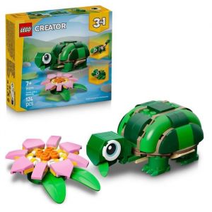 Lego 3-en-1 31377 La Tortue et la Fleur de N&eacute;nuphar - Jouet