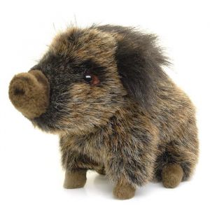 Hansa Peluche Sanglier Assis 18 cm - Réf: 6282