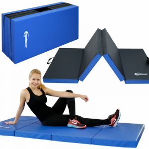Eyepower Matelas d'entrainement RG20 200x100x8cm épais Pliant Portable Bleu-Noir