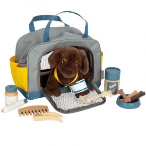 Legler Chienavec Sac et Set de Soins, Jouet Animal Domestique, Enfants àpartir de 2 Ans, 12600, Coloured