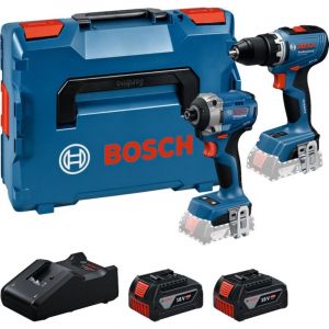 Bosch Combo Kit 2 outils 18 V GSR + GDR + 2x GBA 5.0 Ah + GAL 18V-40 Professional - 0615A50090