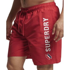 Superdry Short De Bain Code Applque 19inch S Risk Red