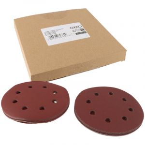 Lot de disques abrasifs diamètre 180mm - 10 disques grain 220 et 10 disques grain 400 - disques pour ponceuse murale Oxeo