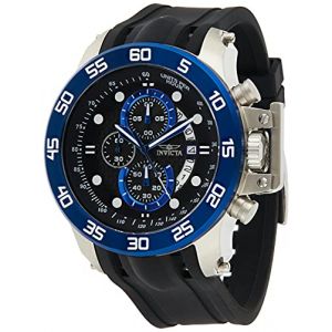 Image de Invicta HOMME 51MM NOIR CAOUTCHOUC BRACELET DATE MONTRE 19252