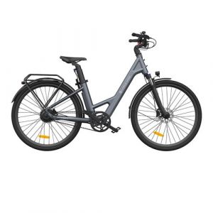 Ado V&eacute;lo &eacute;lectrique Air 28 Pro - Moteur 250W Batterie 36V9.6Ah Assist&eacute; Autonomie 100KM Freins &agrave; Disque Hydrauliques - Gris