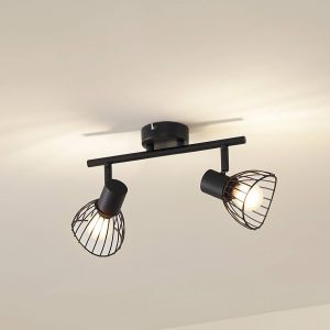 Plafonnier à intensité variable 'Piena' en métal pour salon & salle à manger