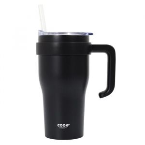The home deco factory Mug inox double paroi noir