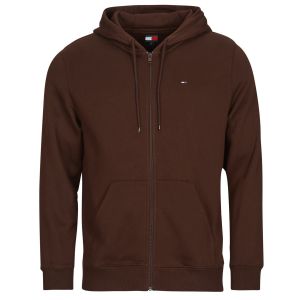 Tommy Jeans Sweat-shirt TJM REG S FLAG ZIP THRU EXT Marron - Taille EU XL
