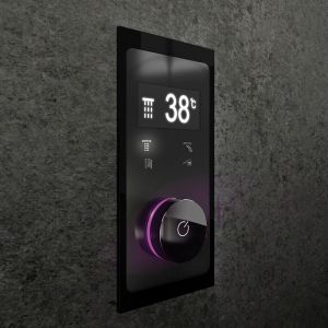 Steinberg Série 390 robinetterie entièrement encastrée, iFlow, affichage numérique, jusquà 4 consommateurs, 3904645, Coloris: noir mat - 3904645S