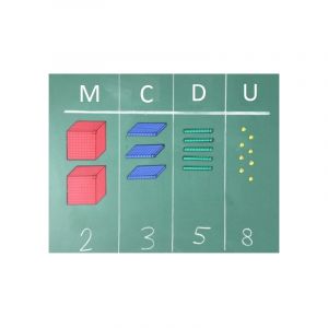 Wissner 54 pièces magnétiques couleurs - base 10