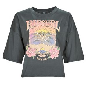Rip Curl T-shirt BARRELLED HERITAGE CROP - Couleur S,M,L,XS - Taille Noir