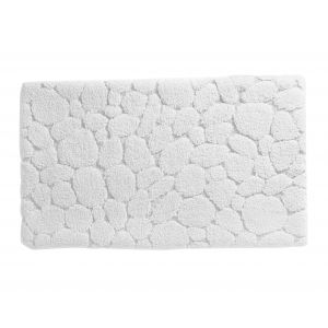 Tapis de bain blanc 120x70 en coton