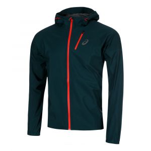 Asics Fujitrail Elite Waterproof Veste Running Hommes - Bleu Petrol, Taille XL