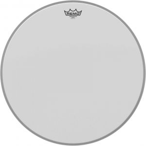 Remo BR-1120-00 Ambassador Peau de grosse caisse Sabl&eacute;e 20" Blanc