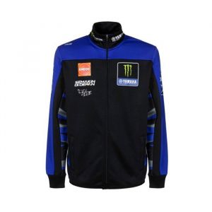 VR46 Veste Réplica Monster Energy Yamaha MotoGP Team Bleu et Noir
