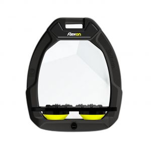 Étriers aluminium Plat Grip Noir/Noir/Jaune Flex-On