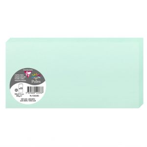 Clairefontaine 12533C - Carte pliée Pollen 106x213, 210 g/m², coloris vert jade, en paquet cellophané de 25