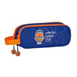 Safta Étui à Crayons Double Valencia Basket One Size Blue / Orange