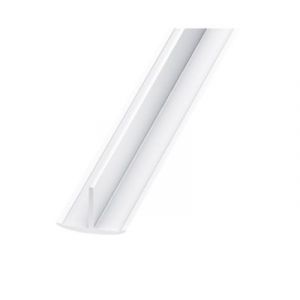 CQFD Profilé en T PVC blanc 25x18-2 m
