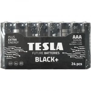 Tesla Batteries - 24 pce Pile alcaline AAA BLACK+ 1,5V
