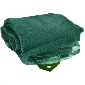 Filet de r&eacute;colte d'olives 10 x 10 m tissage anti &eacute;pines &agrave; &oelig;illets couleur vert