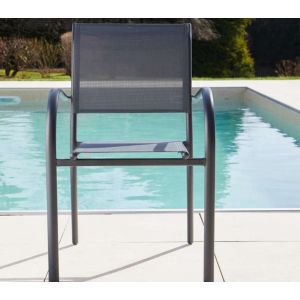 Image de Ozalide Fauteuil de jardin anthracite