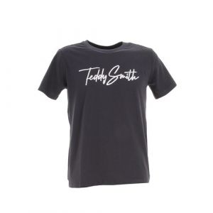 Teddy smith T-shirt Evan signature coton Oeko-Tex Bleu - Couleur Bleu - Taille 16-20 ans