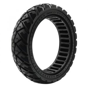 Avizar Pneu Plein Anti-Crevaison pour Trottinette Ninebot Segway ZT3 Pro Noir