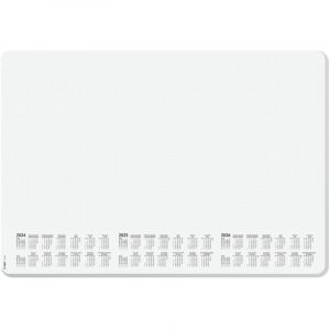 Sigel HO301 Sous-main en papier, calendriers sur 3 ans et semainier, design dotted, A2 (59.5 x 41 cm), blanc et gris, 30 feuilles
