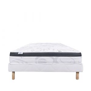 Ensemble Matelas Biolatex 140x190 Cm + Sommier Eco