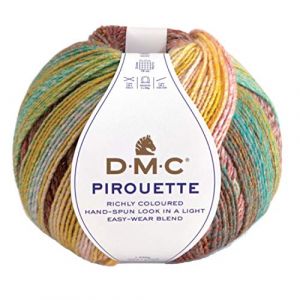 Dmc Laine PIROUETTE 695 Beige turquoise orange