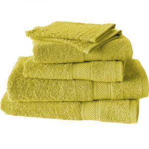 De Witte Lietaer Collection H Lot de 6 Gants de Toilette Coton Olive 15 x 21 cm