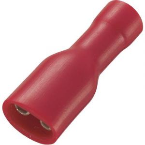 Tru Components Cosse clip 4.8 mm x 0.5 mm FDFD1.25-187(5) 737662 0.50 mm&sup2; 1.50 mm&sup2; enti&egrave;rement isol&eacute; rouge 50 pc(s)