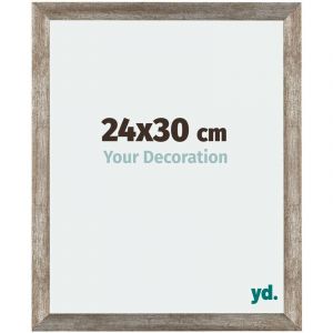 Your Decoration - 24x30 cm - Cadres Photo en mdf Avec Verre acrylique - Anti-Reflet - Excellente Qualit&eacute; - M&eacute;tal Vintage - Cadre Decoration Murale