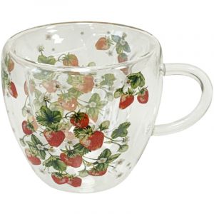 Ambiente Tasse À Thé Double Paroi Fraises