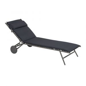 Bain de Soleil Miami II Silver tube titanium BeComfort Lafuma Mobilier - 77 x 186 x