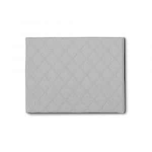 Talamo Italia Tête de lit Cleziana, Tête de lit en simili cuir au mur, 100% Made in Italy, adapté pour lit simple, Cm 90x60, Blanc