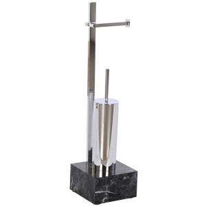 Porte-papier toilette avec pot &agrave; balai DKD Home Decor